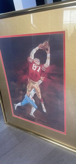 Framed Football Player #87 Art Print