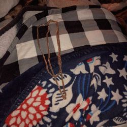 Long Gold Toned Necklace