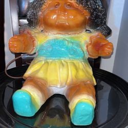 Antique Cabbage Patch Doll Lamp