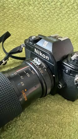 Vintage Nikon EM 35mm Film Camera + Kiron Zoom Lens