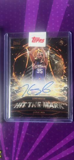 2025-26 Topps Three 3 Kevin Durant Hit the Mark Auto Bronze /25
