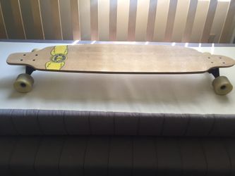 Bamboo longboard skateboard