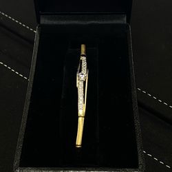 14K 8.5G CZ bar link Bracelet