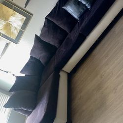 Black sectional couch
