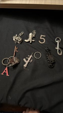 Mixed Lot of Keychains and Charms