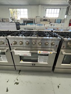 New FORNO 36” Gas Range Slide In /2 Years Warranty