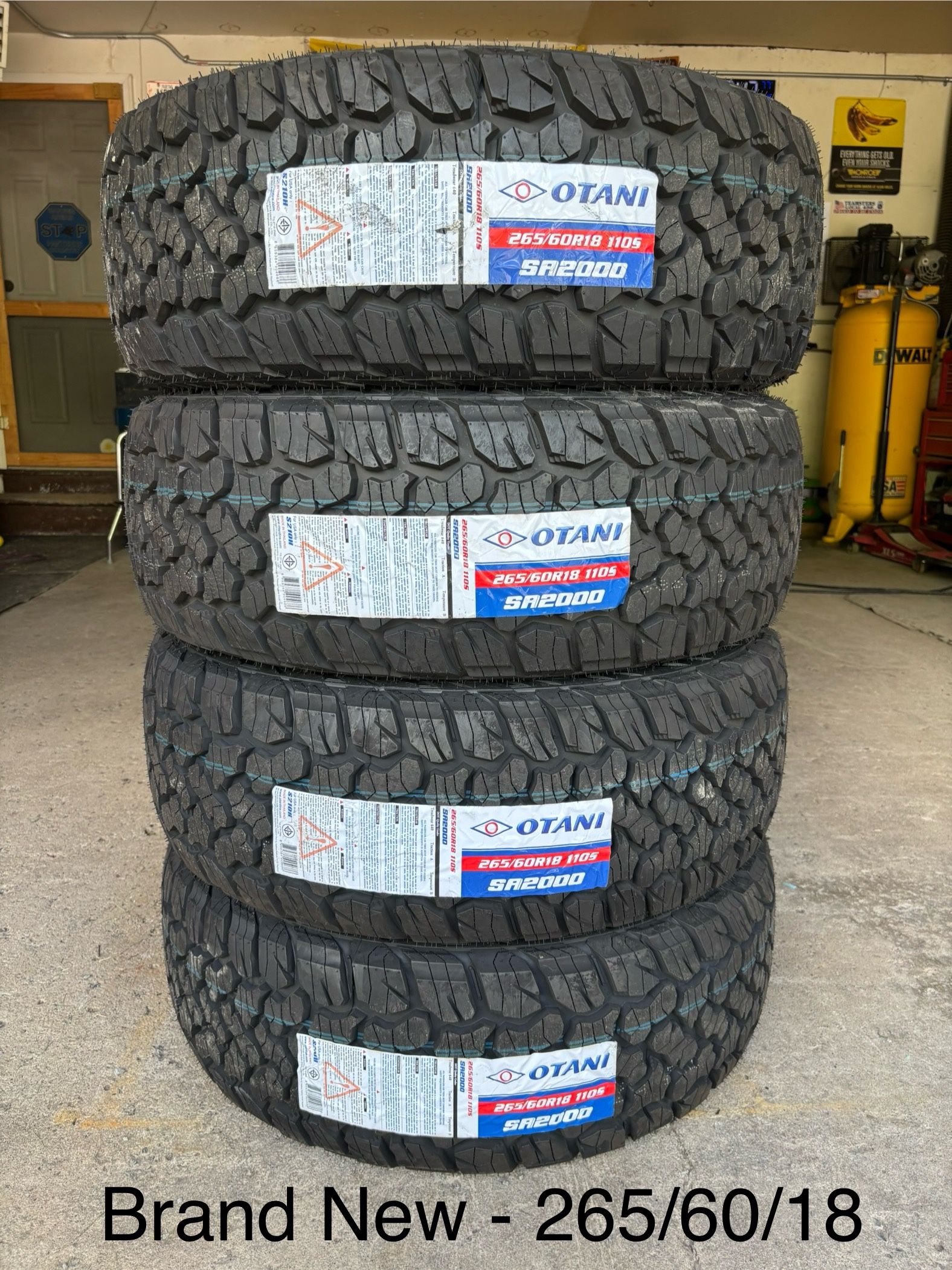 (4) - 265/60/18 Otani SA2000 Tires