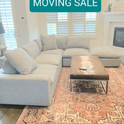 Living Spaces Utopia Cloud Couch Modular Sectional Sofa