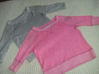 Justice Girls Sweater Tops size 7 & 8
