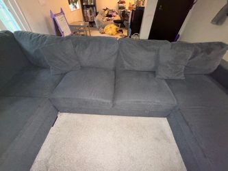 5-Piece (Charcoal Grey) U-Shaped Sleeper Sectional w/ Storage