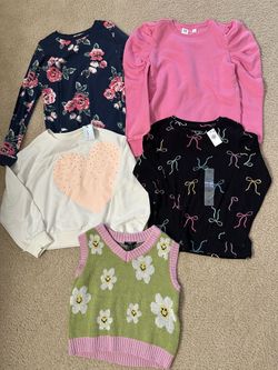 Girls size medium tops
