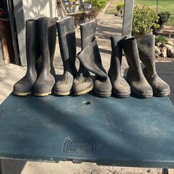 Rubber Boots 🥾 Sizes 2 Pairs 7-2 Pairs 9 Left 