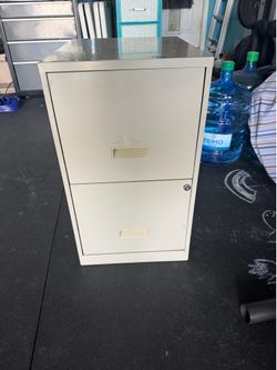 2-Drawer Metal Filing Cabinet – $40