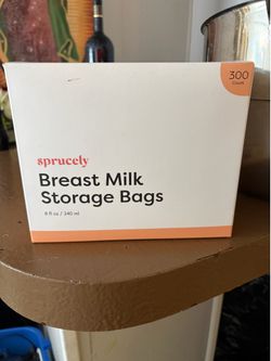 Breast milk storage bags