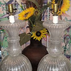Two Vintage Italian Murano lamps