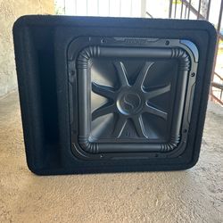(12)” L7 blue subwoofer speaker port box