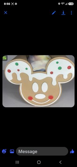 Mickey Mouse Gingerbread Cookie Decorative Plate
