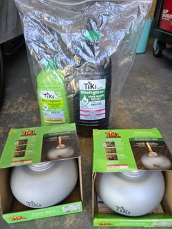 Tiki tabletop and fuel set. New