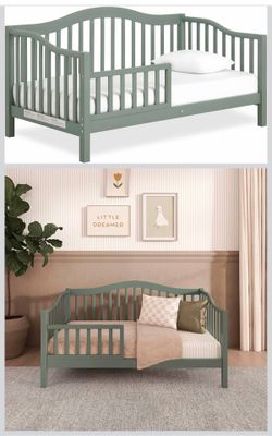 Mini Toddler Bed with mattress and wood frame