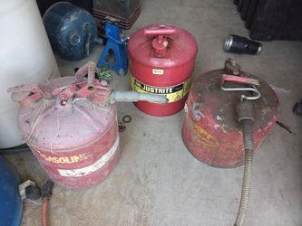 Vintage 5 gallon gas cans