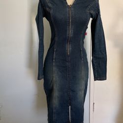 Women Jeans Dress Size Small Denim Dress