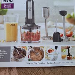 BATIDORA MANUAL 4 EN 1 VIDA SANA PRINCESS HOUSE 🌻