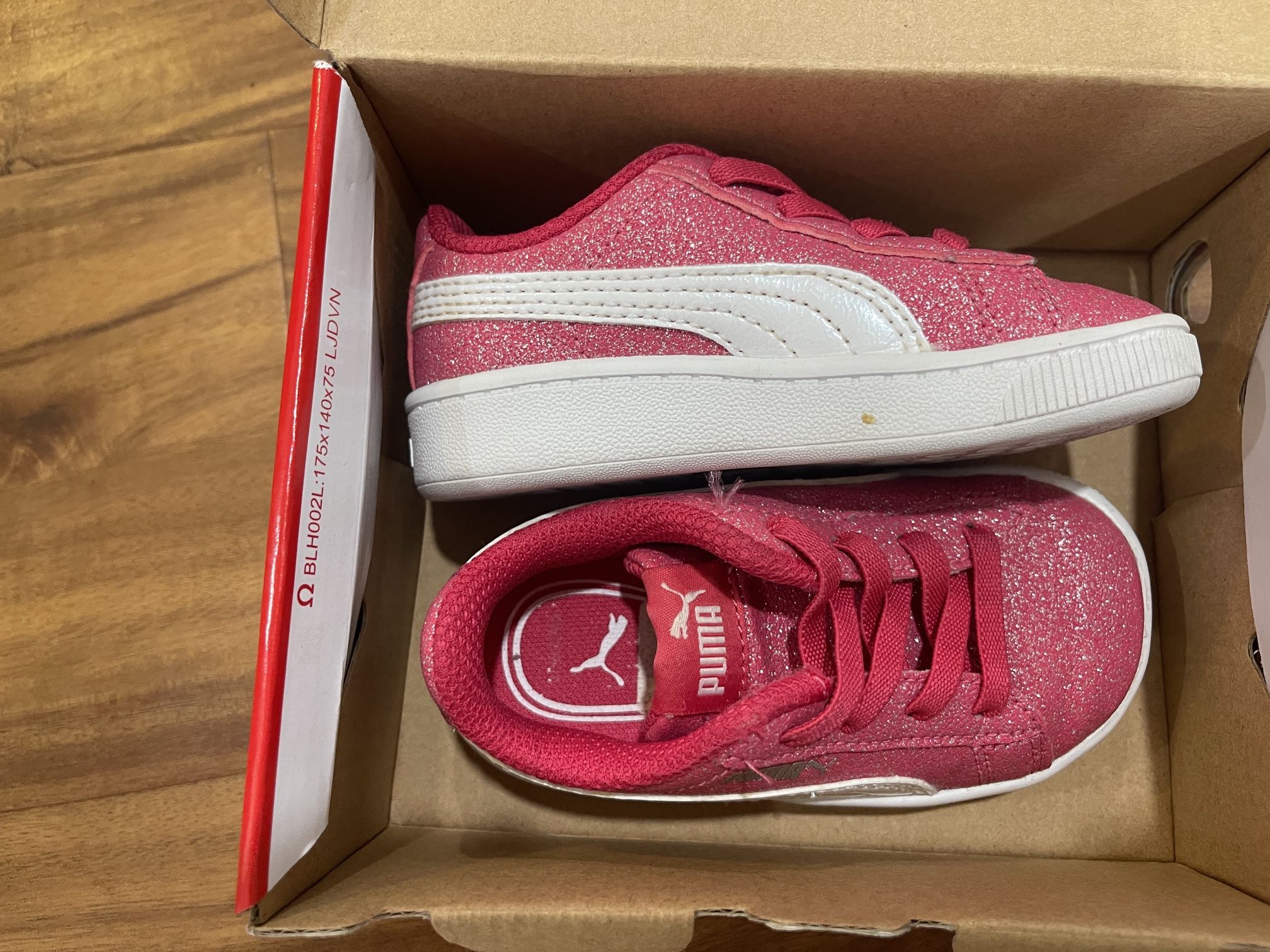 Pink Sparkly Toddler Pumas 