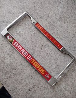 Kansas City Chiefs License Plate Cover