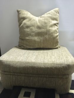 Ottoman and pillow