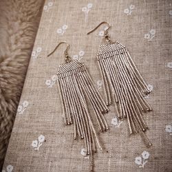 Shimmery Seed Bead Earrings - Sophias 