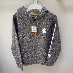 NEW Size 8-10 Carhartt Camo Hoodie