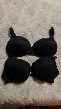 36C Black Padded Bras – Set of 2