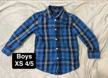 Boys XS 4/5 Wrangler Button Down Shirt 