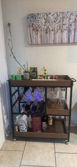 I’m moving. Bar cart for sale