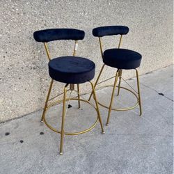 24in Swivel Barstool Set Of 2