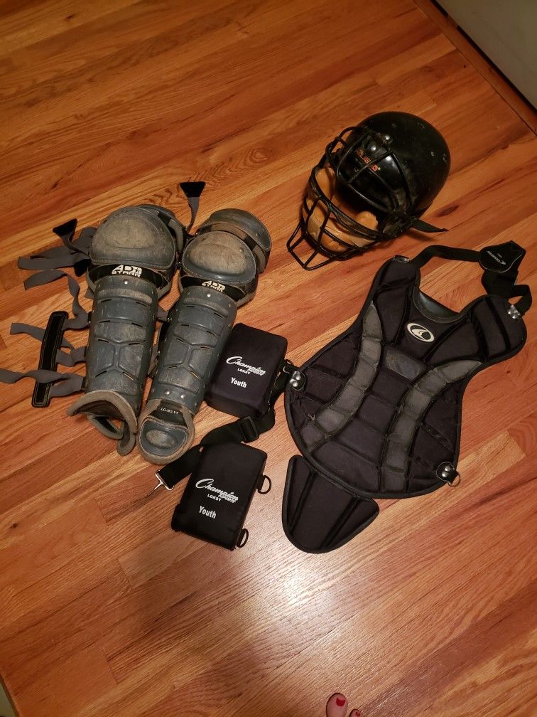 Kids Catcher Gear Set With Knee Saver Size L