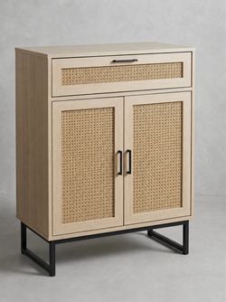 Rattan Buffet Sideboard Cabinet with Storage