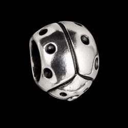 Authentic Pandora Retired Sterling Silver Lady Bug Bead - 790135