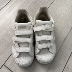Adidas Superstar white trainers, Size UK 13k #sneakers #adidas