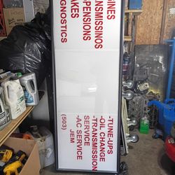 sign  With lights  Para taller mecánico  Solo Para Ponerle el logo 