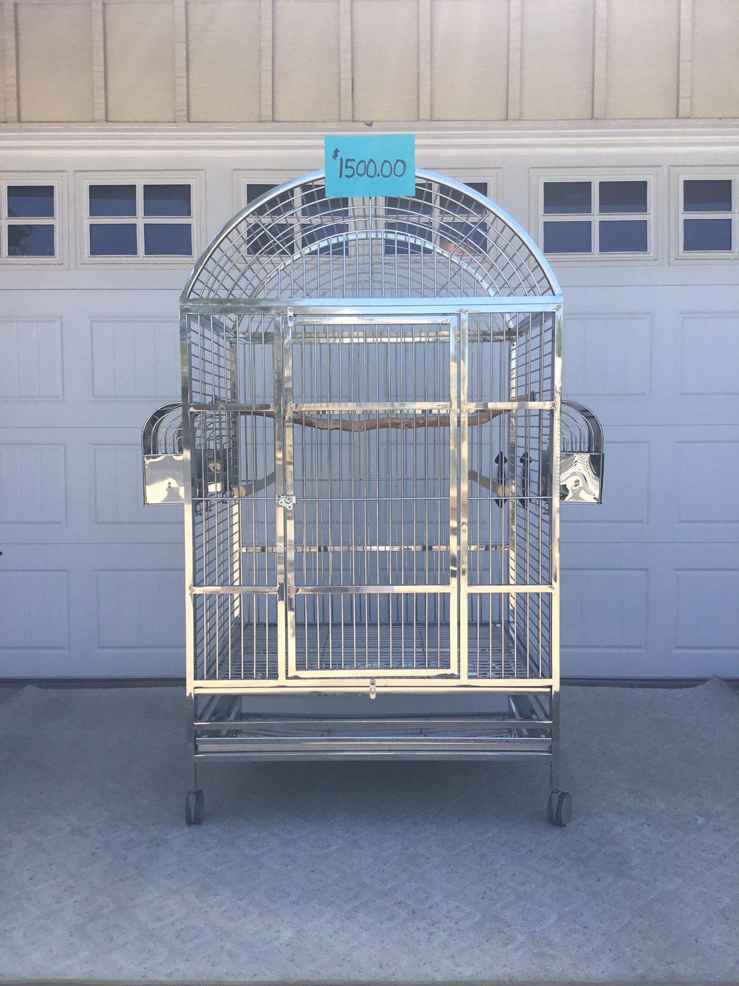 X Large Stainless Steel Macaw / Parrot Cage 