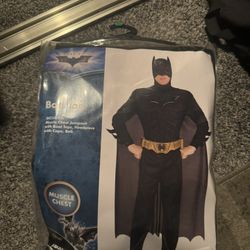 batman costume for men size large