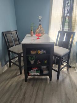Granite table with chairs