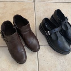 Price For Both Pairs - Size 6 & 6.5 Big Girls/ Women’s Shoes 