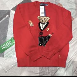 Polo knit crewneck