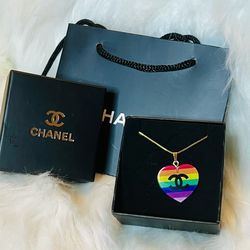 💎Luxury Brand Designer Rainbow Pendant Necklace💎