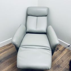 Leather Swivel Recliner Electric