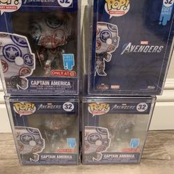 Captain America Funko Pop New Clear Hard Case