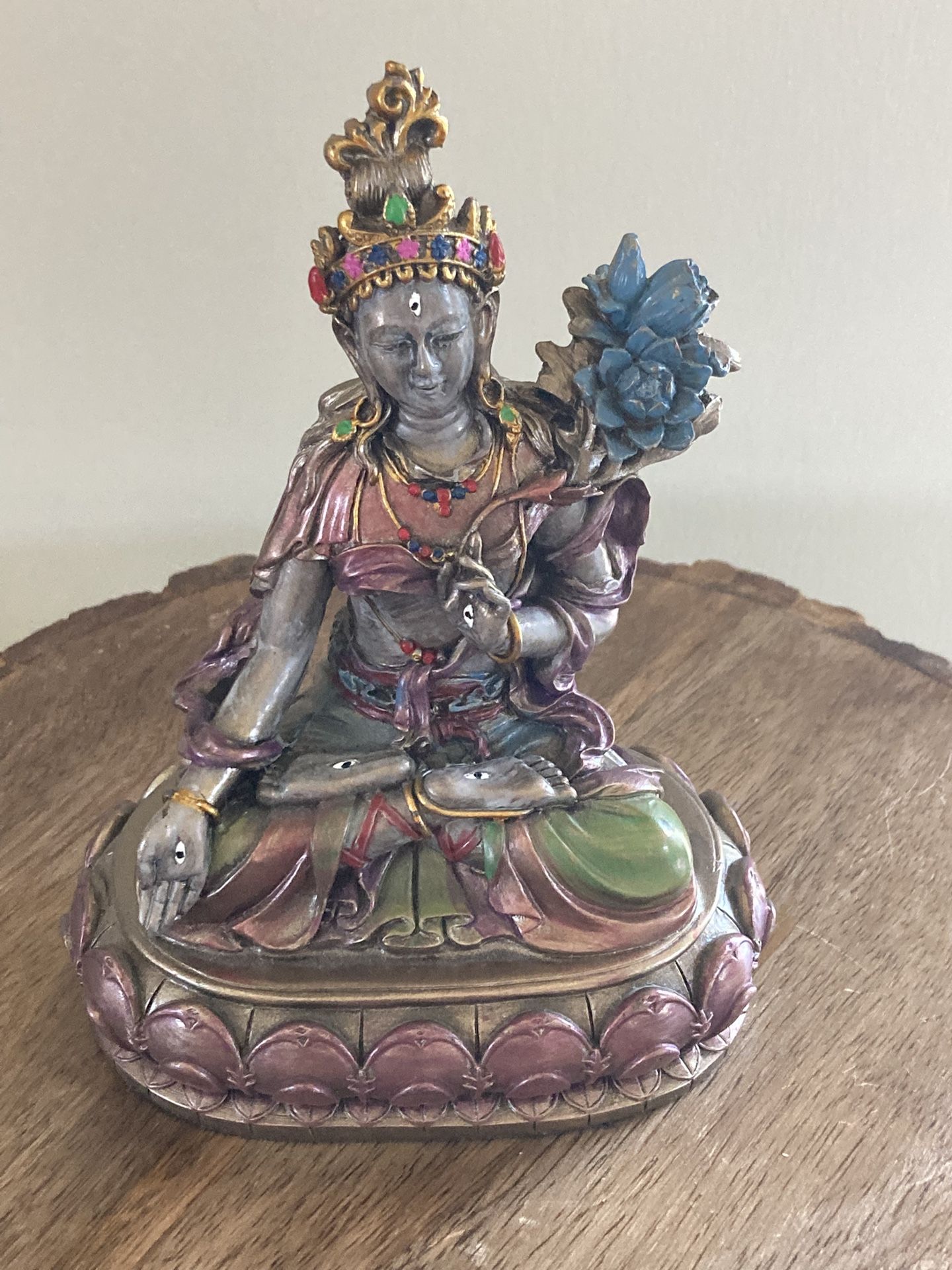 Summit Collection Tara Figurine In Lotus Sitting Position 2010