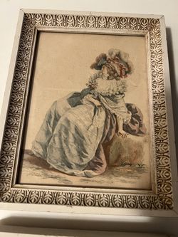 TWO VINTAGE “VICTORIAN STYLE PICTURES